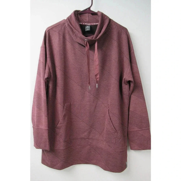 Free Country Abstract Long Sleeve Pull Over Hoodie Woman Sz Large40 - Picture 1 of 6